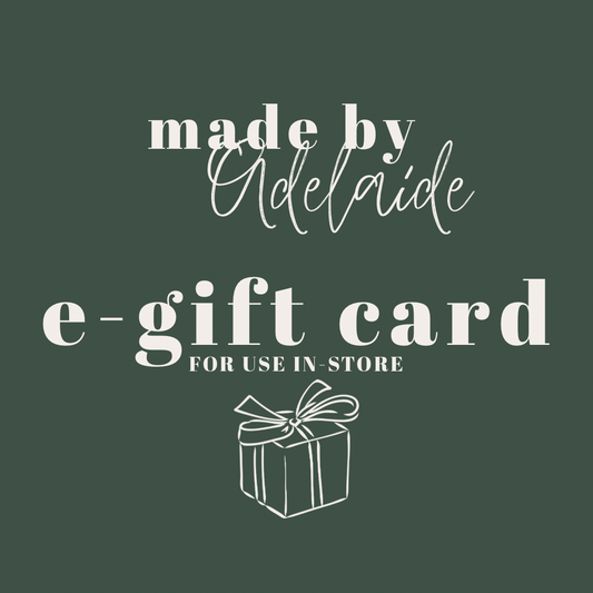 E-Gift Card For In-Store Only