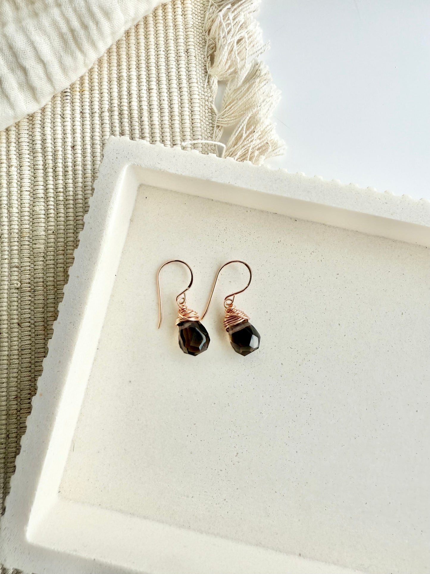 Smokey Quartz Earrings