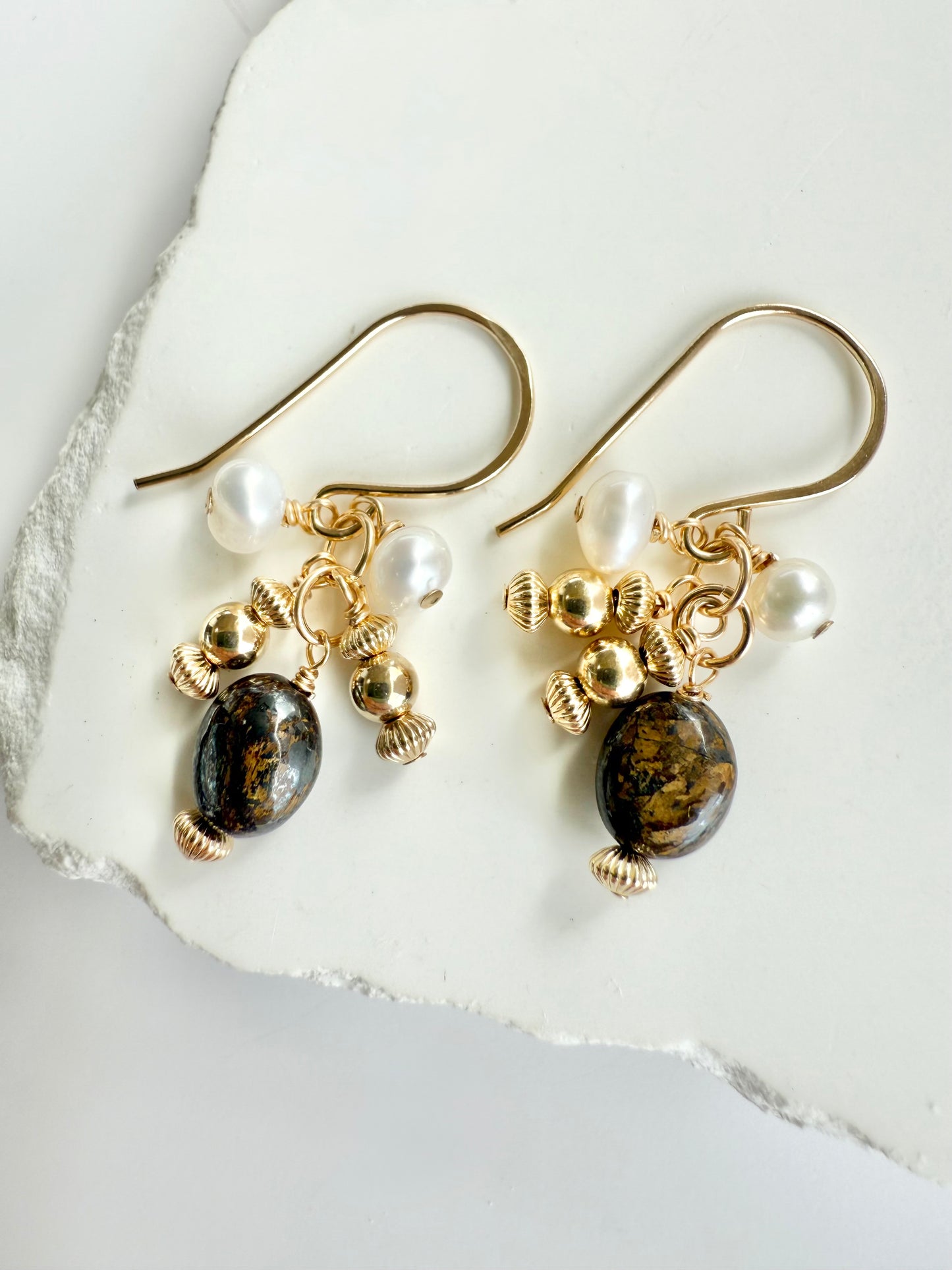 Bronzite Earrings