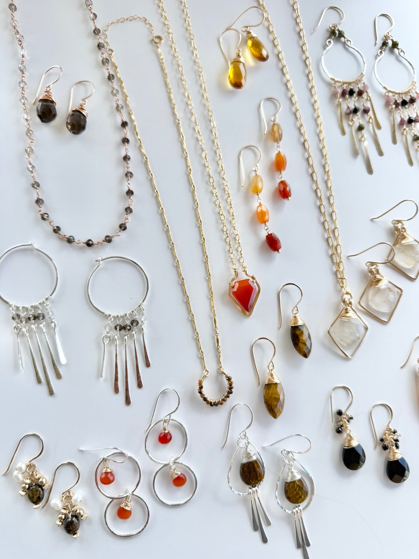 Carnelian Frame Necklace