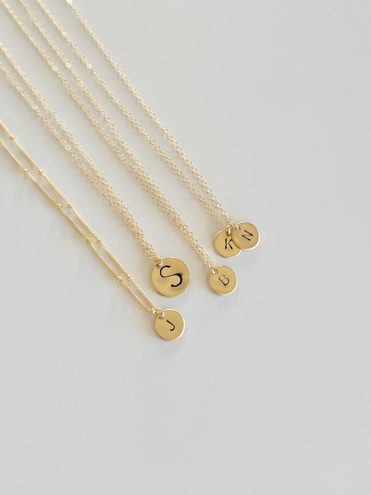 Hand-Stamped Initial Necklace