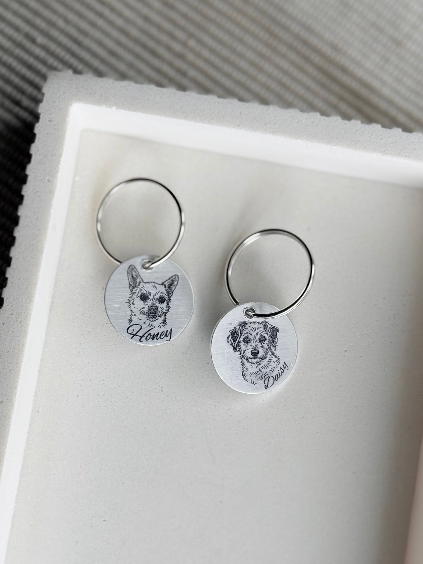 Pet Portrait Keychain