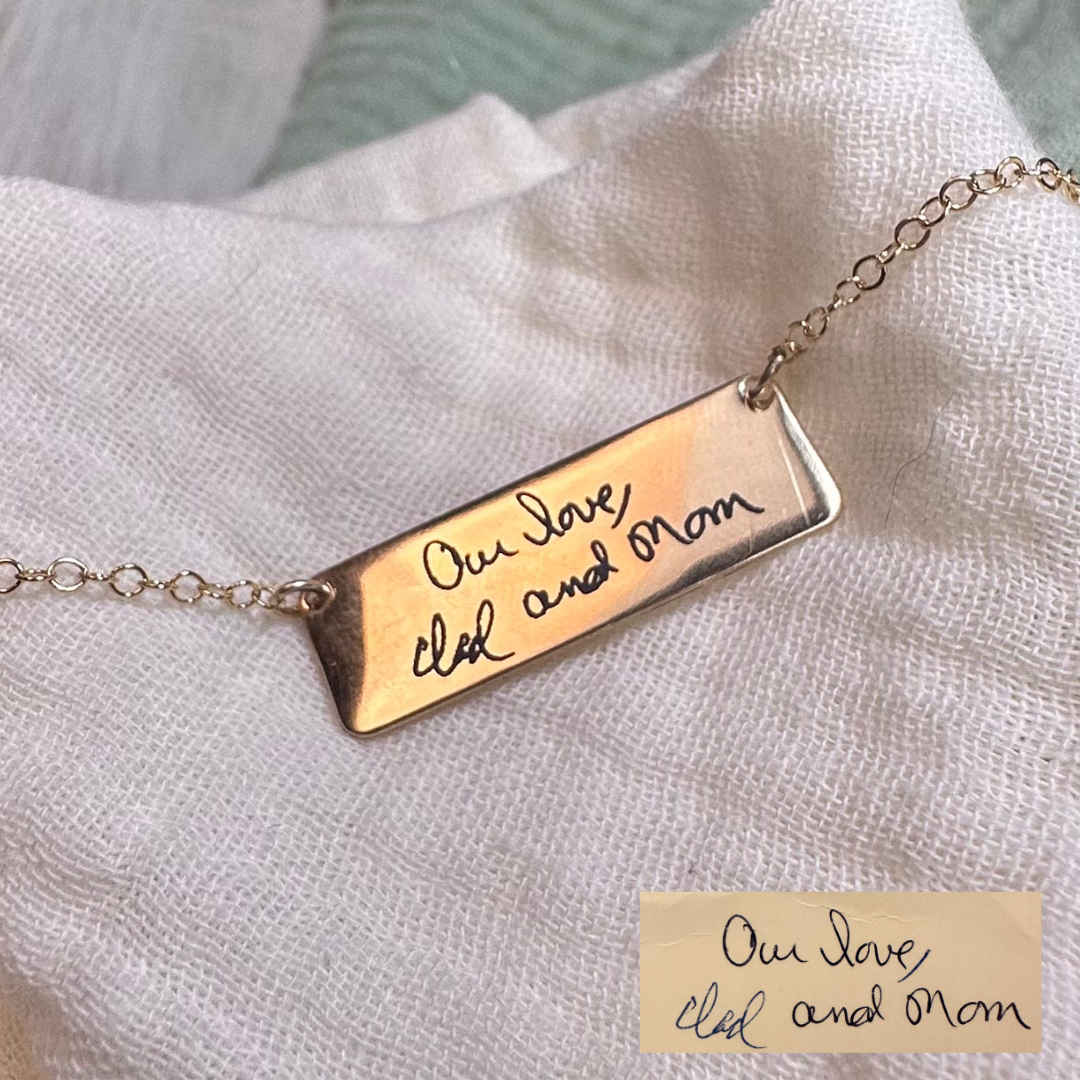Handwriting Engraved Necklace