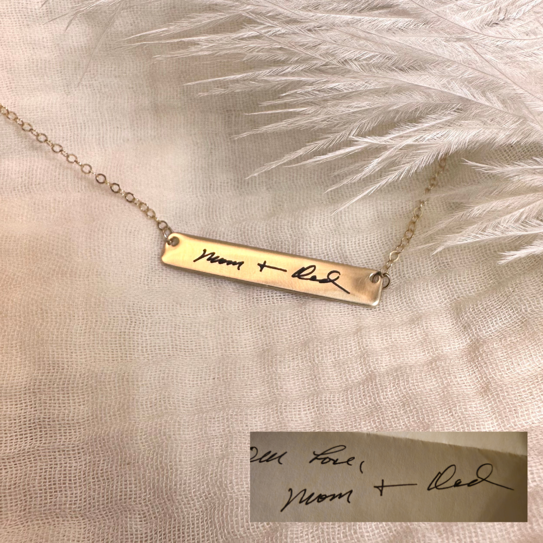 Handwriting Engraved Necklace