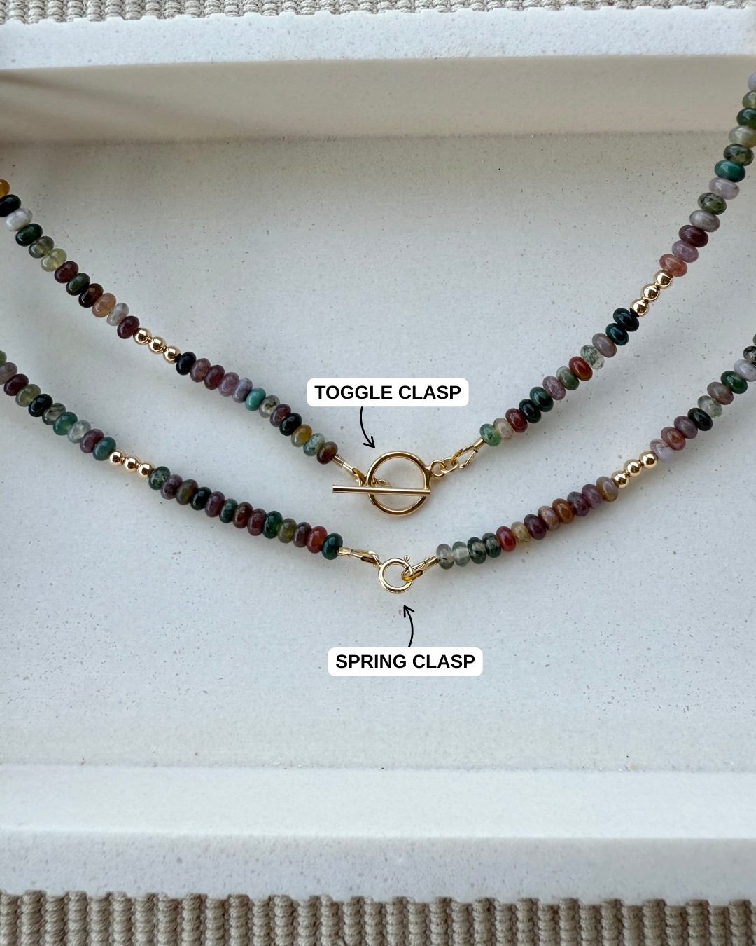 Emerald Glow Beaded Necklace