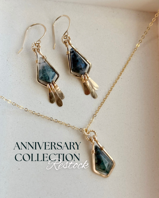 Moss Agate Anniversary Collection